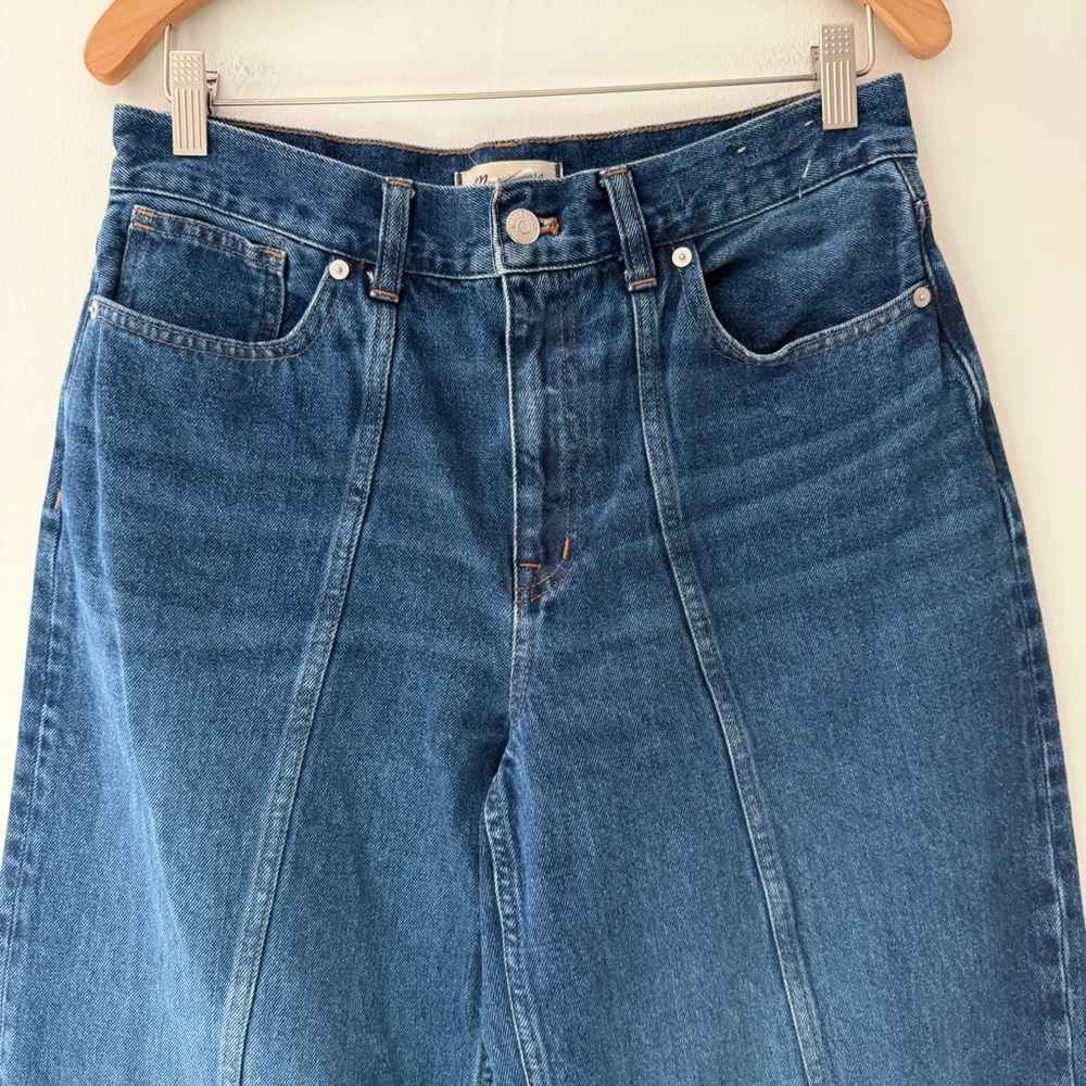 Madewell Superwide Leg Jeans High Waist Cotton Blue Denim Size 29 - Picture 11 of 12